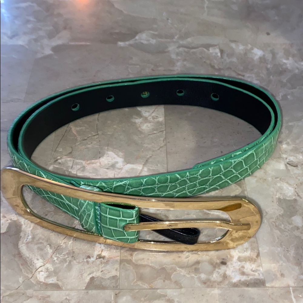 Oscar de la Renta genuine snake belt.